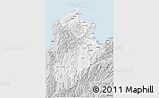 Silver Style 3D Map of Tasman