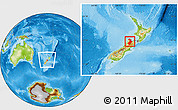 Physical Location Map of Tasman, within the entire country