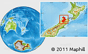 Physical Location Map of Tasman, highlighted parent region
