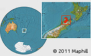 Satellite Location Map of Tasman