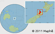 Savanna Style Location Map of Tasman