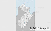 Gray Map of Tasman, single color outside