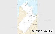 Classic Style Simple Map of Tasman