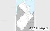 Gray Simple Map of Tasman
