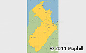 Savanna Style Simple Map of Tasman