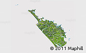 Satellite 3D Map of Northland, cropped outside