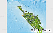 Satellite 3D Map of Northland, physical outside