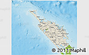 Shaded Relief 3D Map of Northland, physical outside