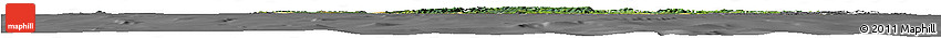 Satellite Horizon Map of Northland, desaturated