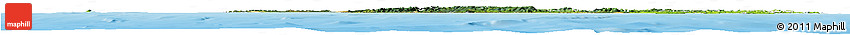 Satellite Horizon Map of Northland, physical outside