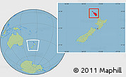 Savanna Style Location Map of Northland, within the entire country