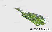 Satellite Panoramic Map of Northland, cropped outside