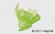 Physical 3D Map of Clutha, cropped outside