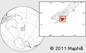 Blank Location Map of Clutha, highlighted parent region