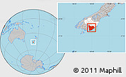 Gray Location Map of Clutha, highlighted parent region