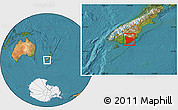 Satellite Location Map of Clutha