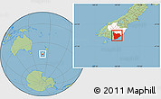 Savanna Style Location Map of Clutha, highlighted parent region