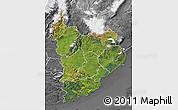 Satellite Map of Clutha, desaturated