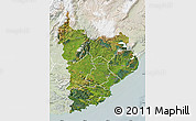Satellite Map of Clutha, lighten
