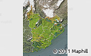 Satellite Map of Clutha, semi-desaturated