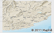 Shaded Relief Panoramic Map of Clutha