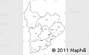 Blank Simple Map of Clutha, cropped outside