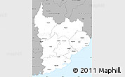 Gray Simple Map of Clutha