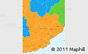 Political Simple Map of Clutha