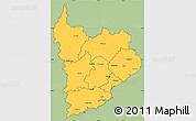 Savanna Style Simple Map of Clutha, cropped outside
