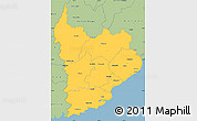 Savanna Style Simple Map of Clutha