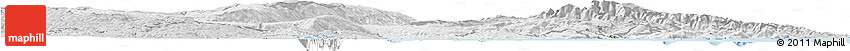 Silver Style Horizon Map of Dunedin