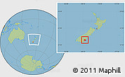 Savanna Style Location Map of Dunedin, within the entire country