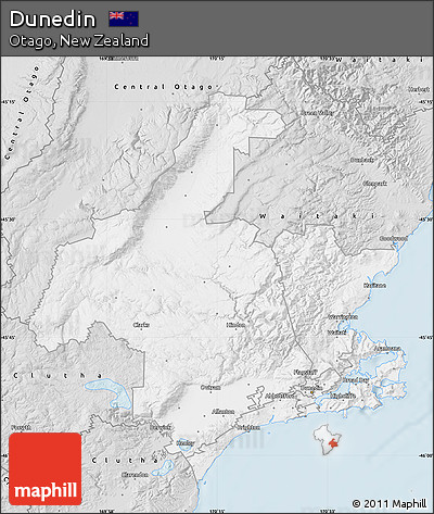 Silver Style Map of Dunedin