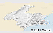 Classic Style Panoramic Map of Dunedin, single color outside