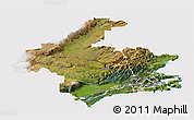 Satellite Panoramic Map of Dunedin, cropped outside