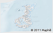 Classic Style 3D Map of Auckland islands