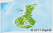 Physical 3D Map of Auckland islands