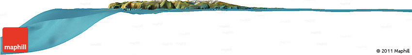 Satellite Horizon Map of Auckland Islands Satellite Horizon Map of Auckland Islands