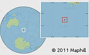 Savanna Style Location Map of Auckland islands