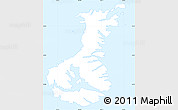 Classic Style Simple Map of Auckland islands