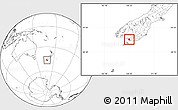 Blank Location Map of Invercargill