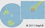 Savanna Style Location Map of Invercargill