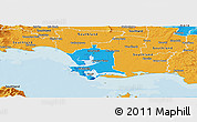 Political Panoramic Map of Invercargill