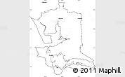 Blank Simple Map of Invercargill