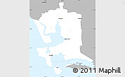 Gray Simple Map of Invercargill