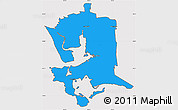 Political Simple Map of Invercargill, cropped outside
