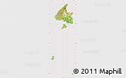 Physical Map of Southland, cropped outside