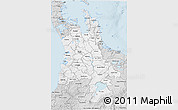 Silver Style 3D Map of Waikato