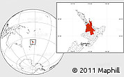 Blank Location Map of Waikato
