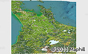 Satellite Panoramic Map of Waikato